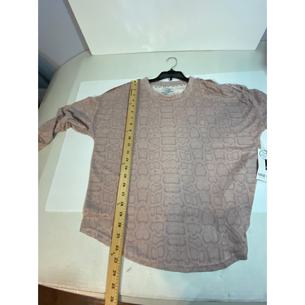 New Nine West Oh So Soft Sleepwear Top Cobra Pink Women’s Size Small Long Sleeve - Picture 8 of 11